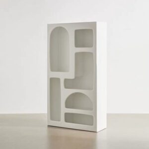 [ảnh thật] Tủ gỗ kệ sách gỗ trang trí sơn trắng COWO DECOR