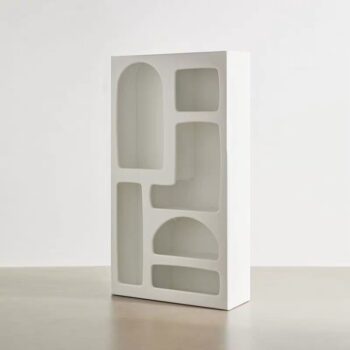 [ảnh thật] Tủ gỗ kệ sách gỗ trang trí sơn trắng COWO DECOR