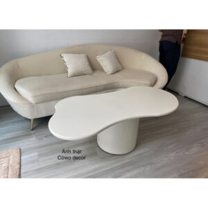 [ảnh thật] Bàn gỗ sofa chân trụ 1m2x60x40 #cowo