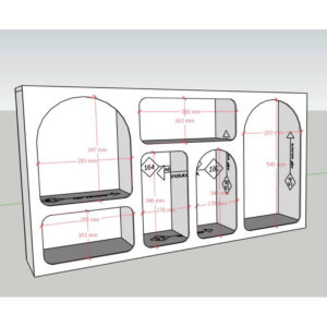 Santo Tủ kệ gỗ trang trí 110x60x20 | Cowodecor