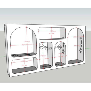 Santo Tủ kệ gỗ trang trí 110x60x20 | Cowodecor