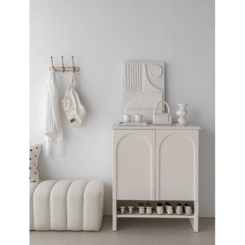 Tủ giầy 2 cánh nẹp C90xN70xS35 | Cowodecor