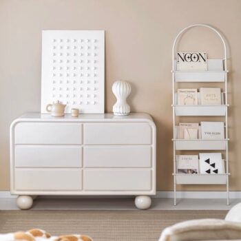Tủ 6 ngăn kéo cạnh cong | Cowodecor