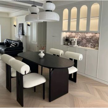 Bàn Moon gỗ MDF 1m6 | Cowodecor
