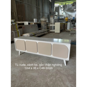 [Cowodecor -ảnh thật] Kệ tủ nhỏ trang trí 1m4 kệ gỗ sơn COWO DECOR