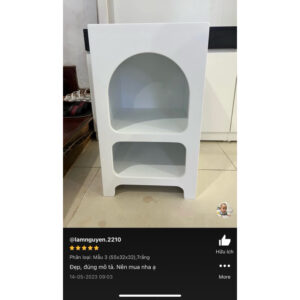 [Cowo Decor] Kệ đèn, tủ đầu giường gỗ MDF sơn màu