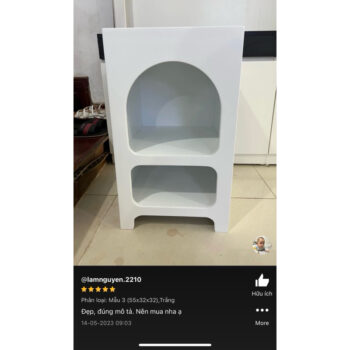 [Cowo Decor] Kệ đèn, tủ đầu giường gỗ MDF sơn màu