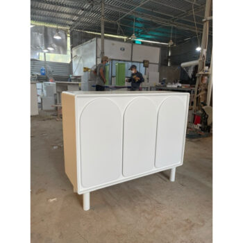 [ảnh thật] Tủ gỗ 3 cánh nẹp 105xC85x35 #cowodecor
