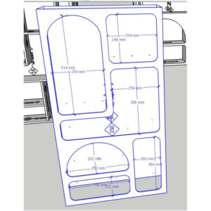 Santo Tủ kệ gỗ trang trí 110x60x20 | Cowodecor