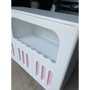 [Cowodecor] Tủ trang trí KaKa 1mxC83x35 cánh phối màu trơn