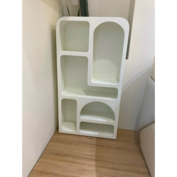 [ảnh thật] Tủ gỗ kệ sách gỗ trang trí sơn trắng COWO DECOR