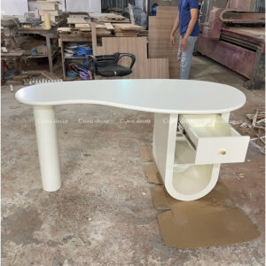 [Cowo Decor] Bàn cá heo chân U hộc kéo
