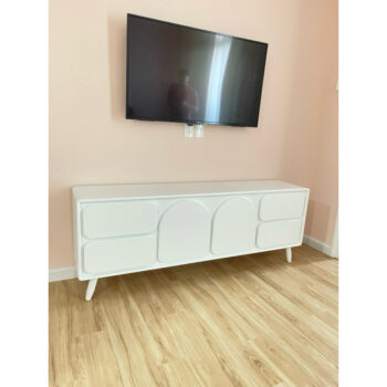 [Cowo Decor - ảnh thật] Tủ tivi cánh bo hộc kéo