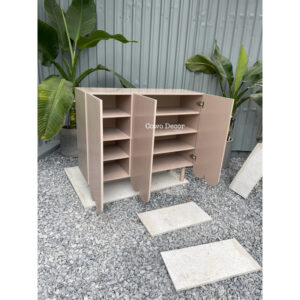 Tủ tivi cánh hoạ tiết Rèm | Cowodecor