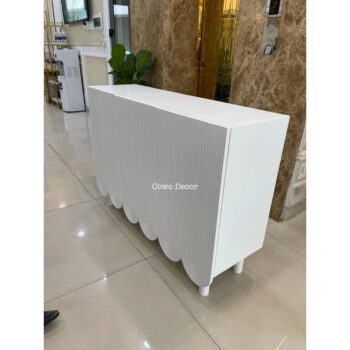 Tủ tivi cánh hoạ tiết Rèm | Cowodecor