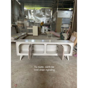 [Cowodecor -ảnh thật] Kệ tủ nhỏ trang trí 1m4 kệ gỗ sơn COWO DECOR