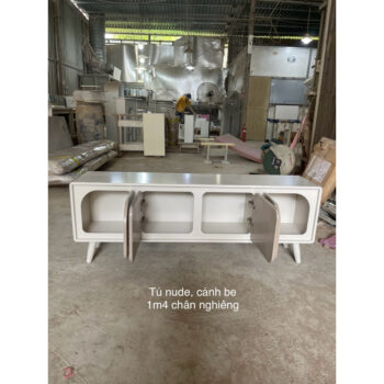 [Cowodecor -ảnh thật] Kệ tủ nhỏ trang trí 1m4 kệ gỗ sơn COWO DECOR