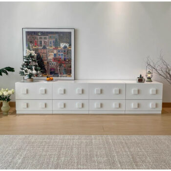 [cowodecor] Tủ tivi 2met hoạ tiết tay nắm vuông